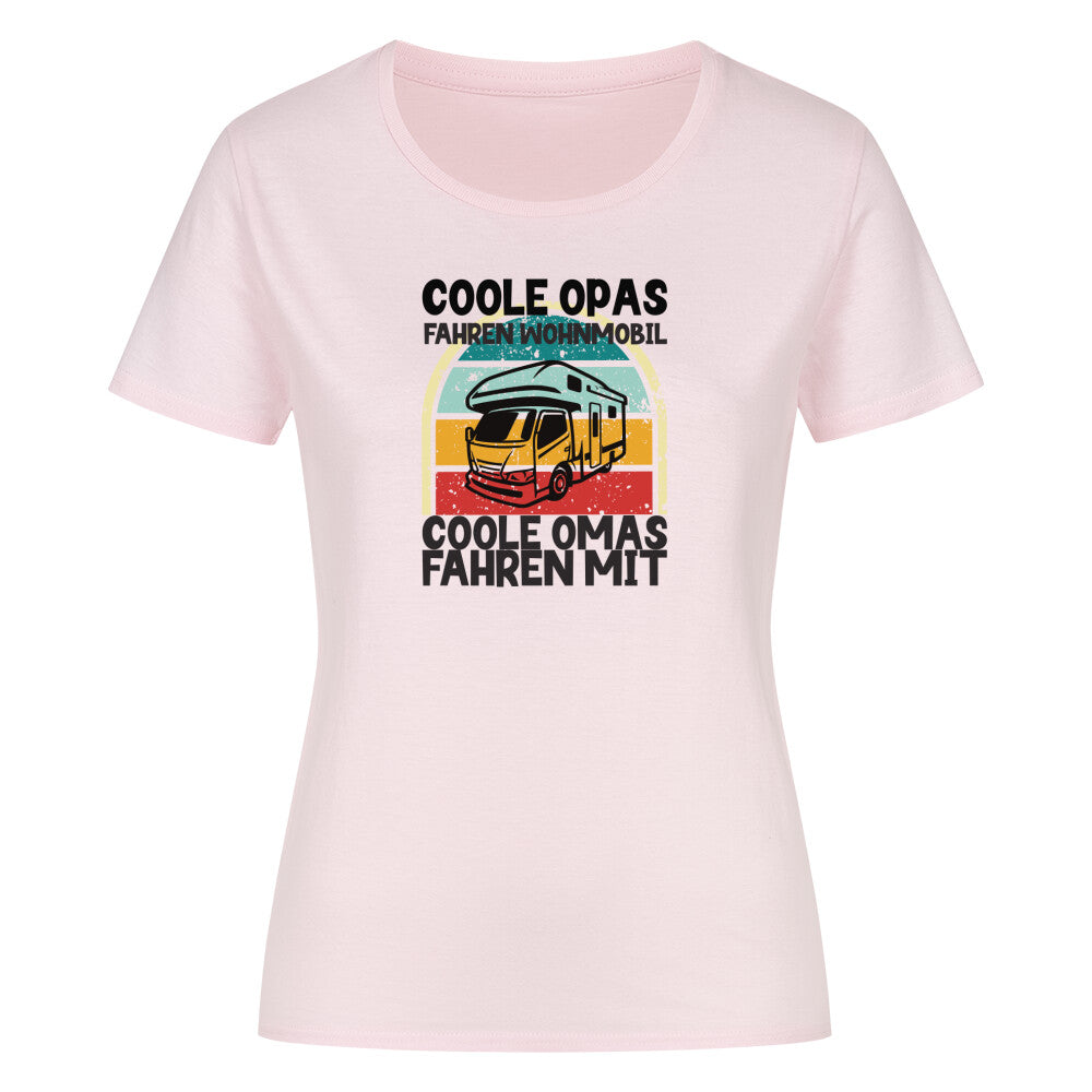 Coole Opas und Omas Camping T-Shirt Women rosa frauentshirt
