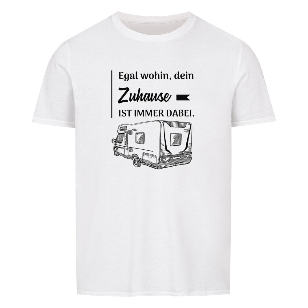 Wohnmobil Tshirt weiss camping