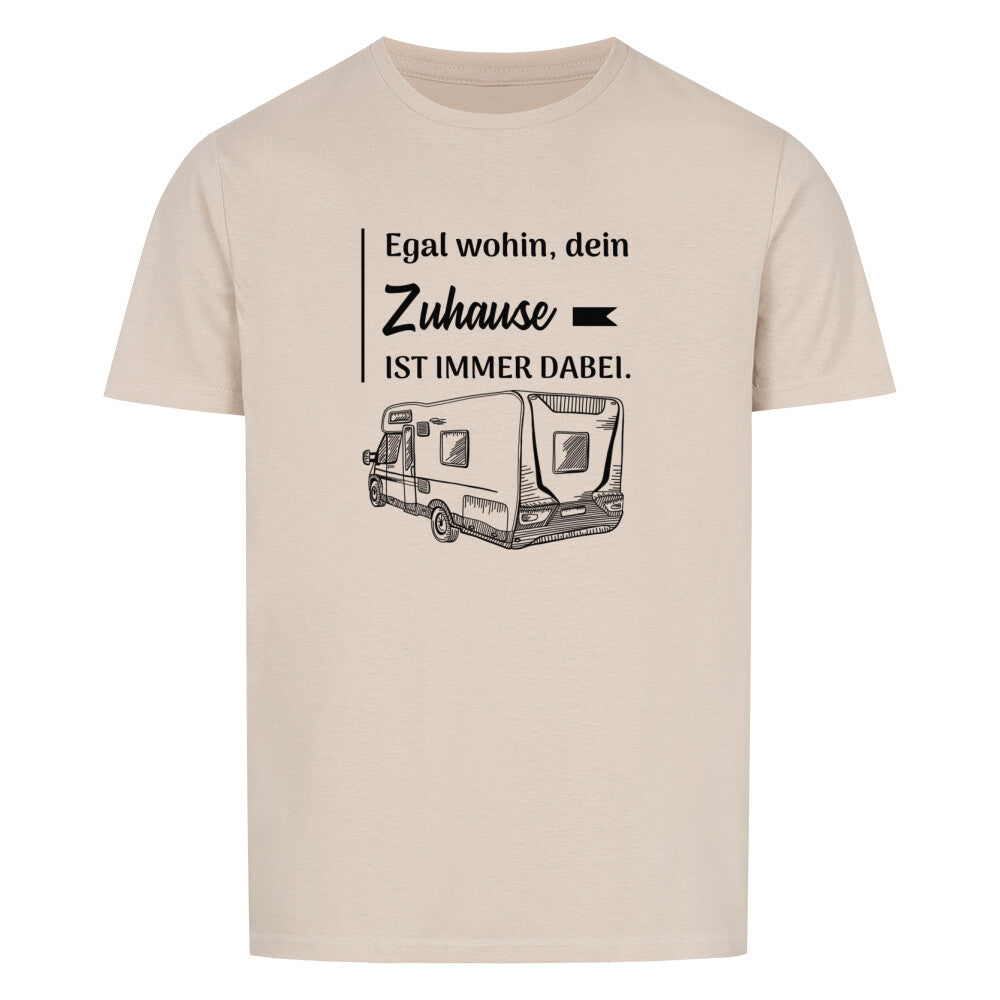 wohnmobil tshirt beige camping
