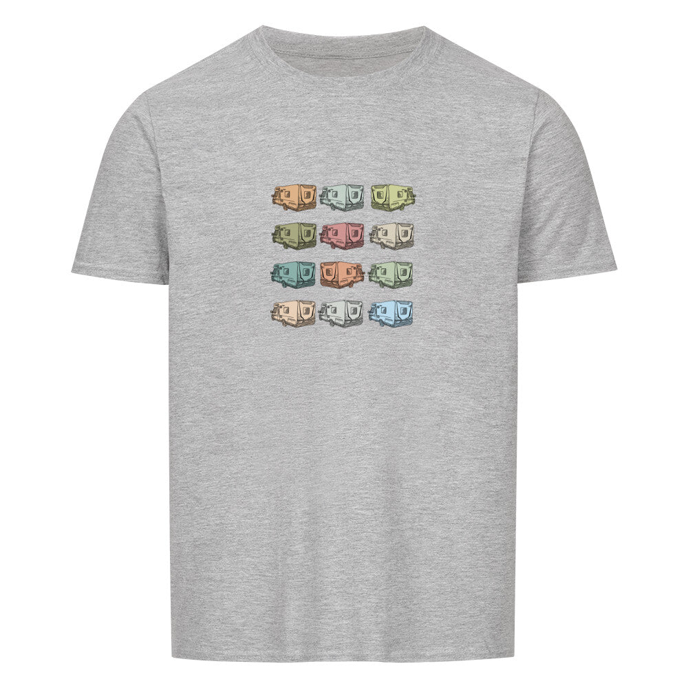 wohnmobiltshirt mit campingmotiven bunt