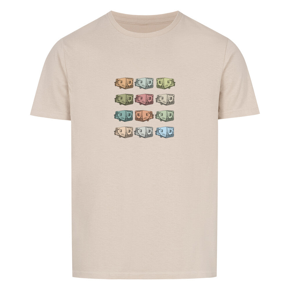 wohnmobiltshirt mit campingmotiven bunt