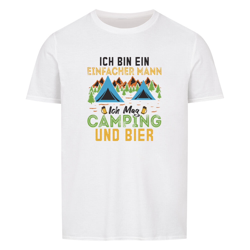 camping t shirt für camper motiv camping und bier
