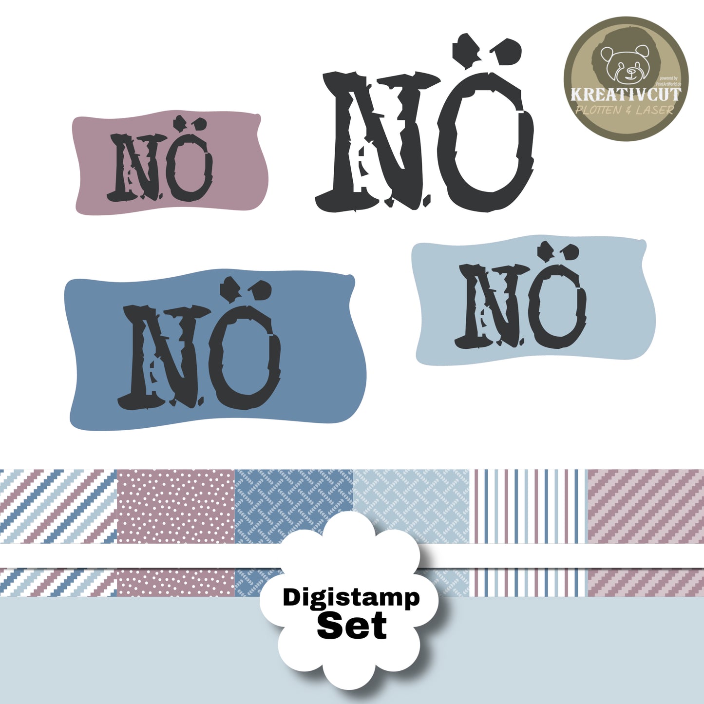 Digistamp Set Esel Elmar