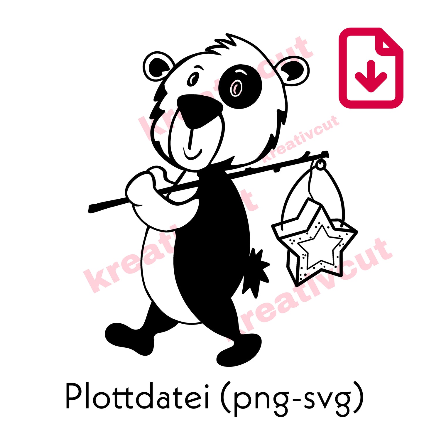 Waldfreunde Laterne Bär Einzeldownload