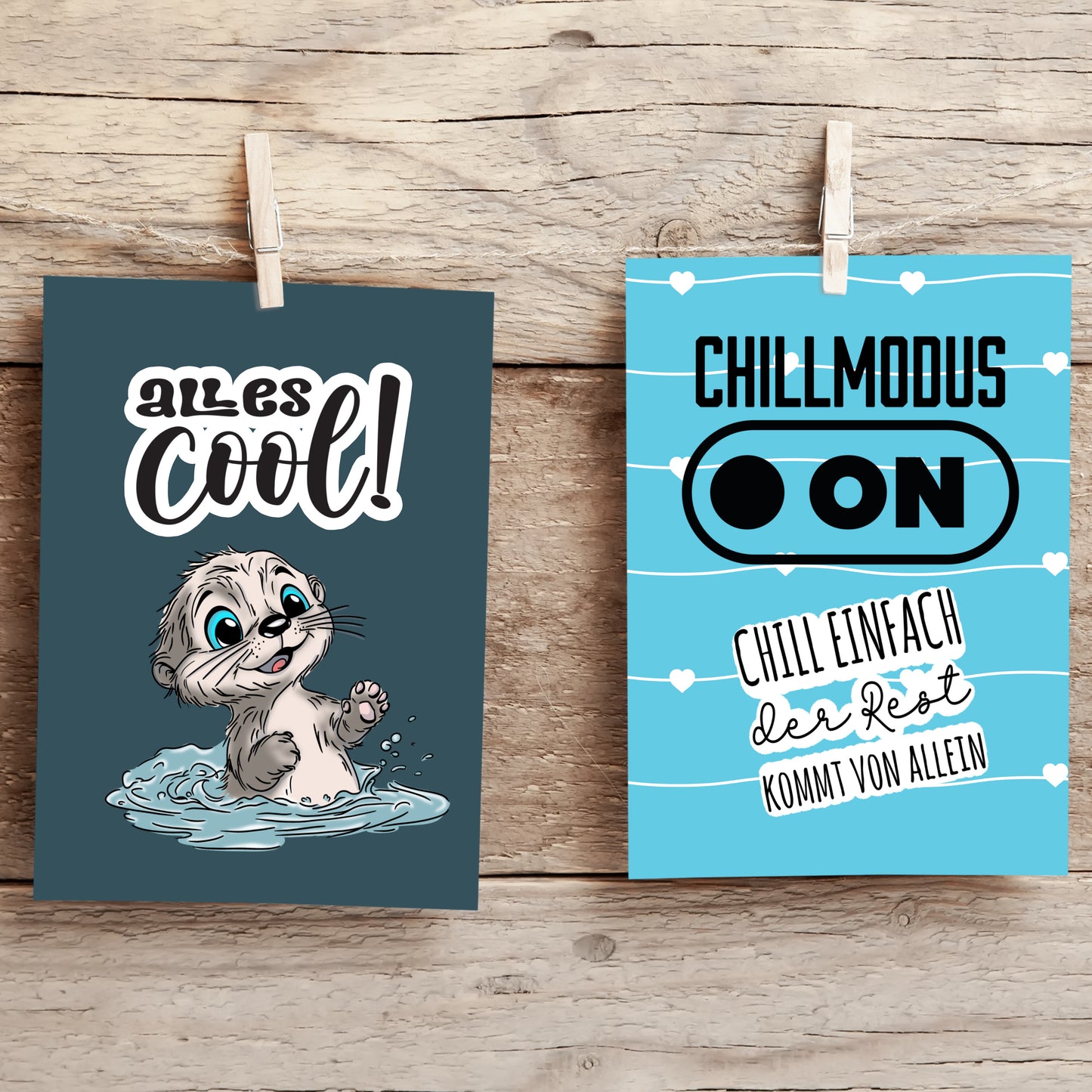 Digistamp Set cooler Otter