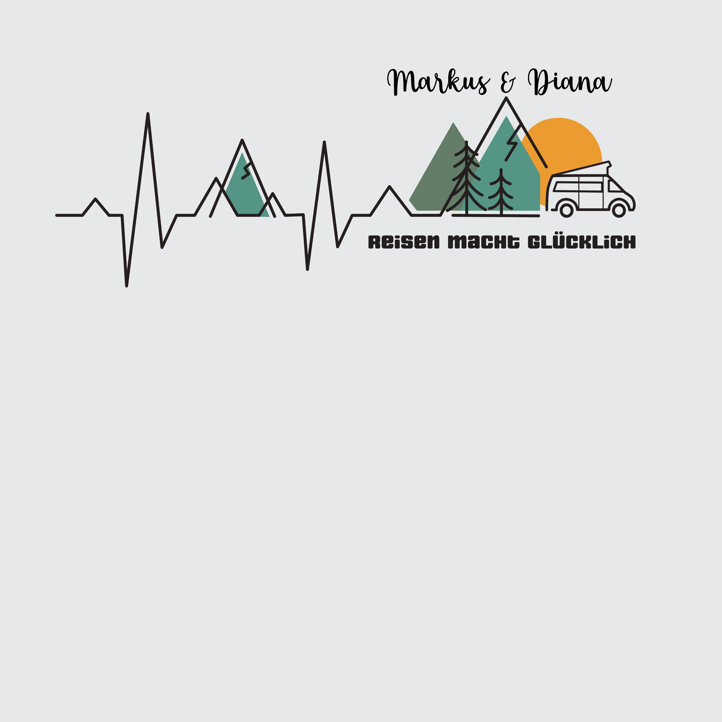 Heartbeat Reisen personalisierbar Organic Cap