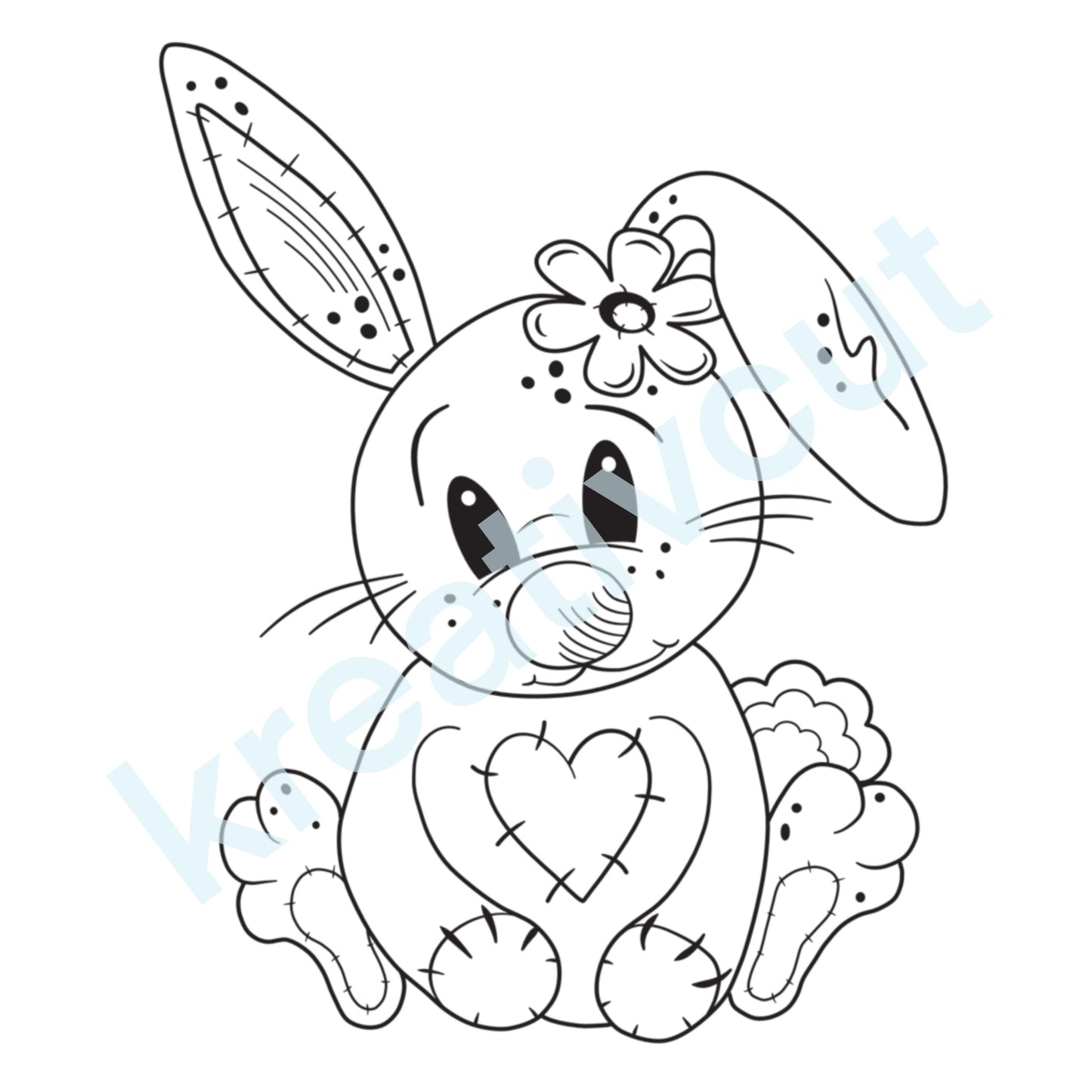 Cute Rabbit - digitale Datei