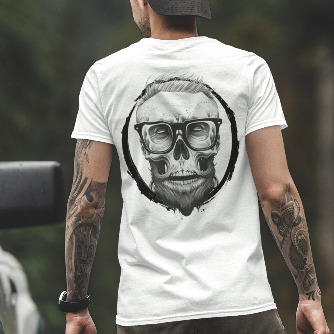 Hipster Skull Basic Shirt Unisex