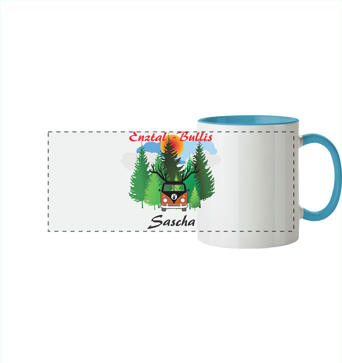 Enztal - Bullis Kollektion - Panorama Tasse zweifarbig