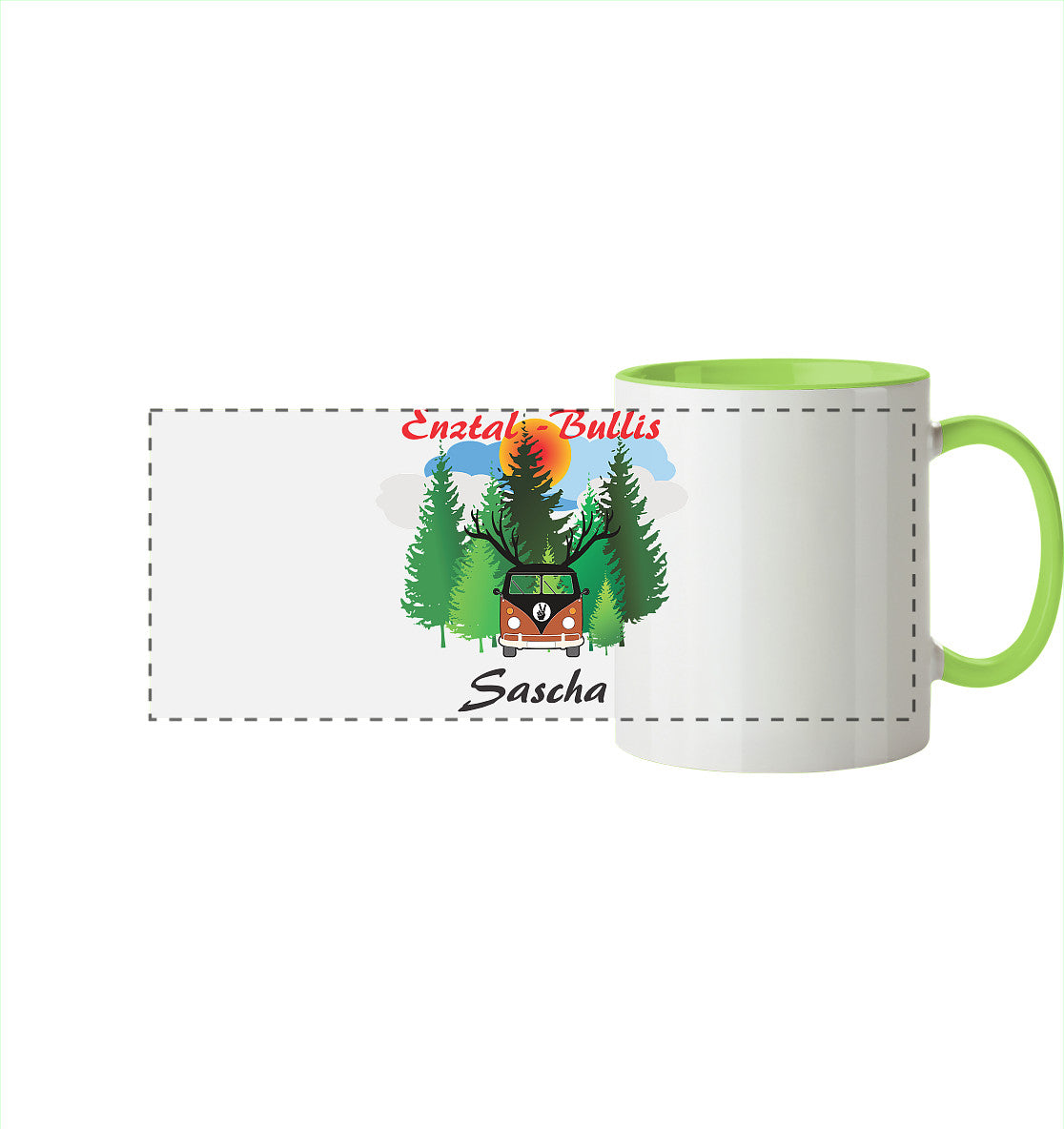 Enztal - Bullis Kollektion - Panorama Tasse zweifarbig