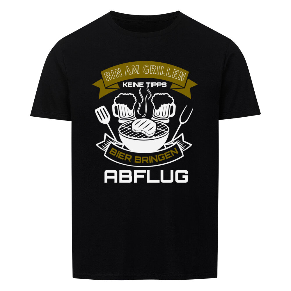 Camping grill bier t shirt