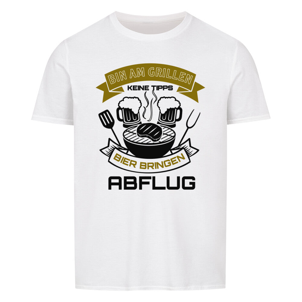 camping grill bier t shirt