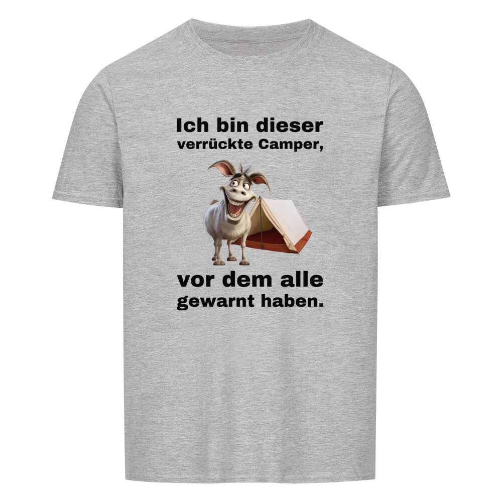 crazy Camper campingshirt Tshirt mit lustigem Campingmotiv mode für camper