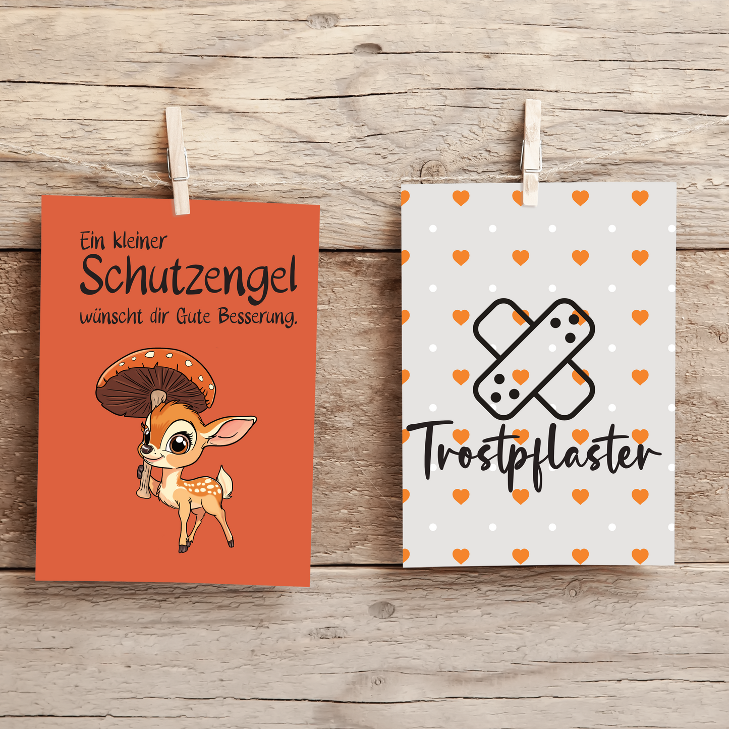 Digistamp Set Gute Besserung kleines Reh.