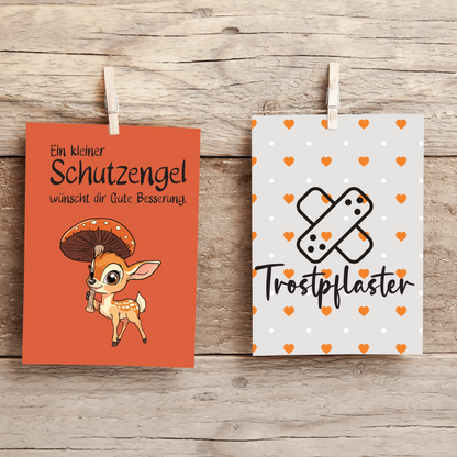 Digistamp Set Gute Besserung kleines Reh.
