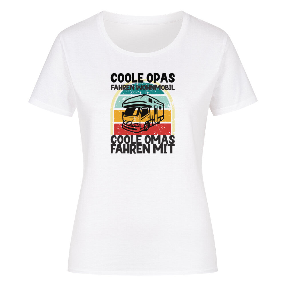 Coole Opas und Omas Camping T-Shirt Women weiss frauentshirt