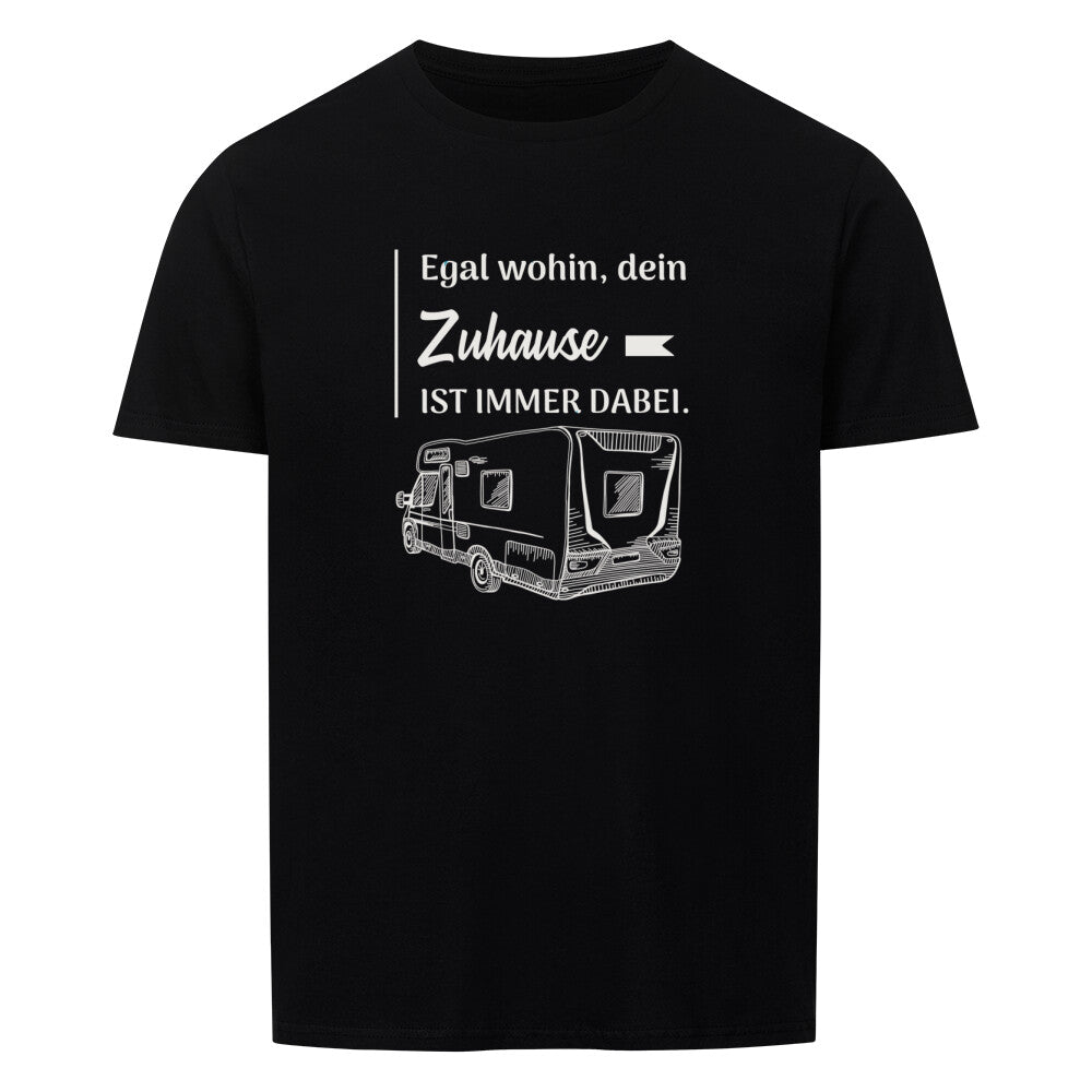 Wohnmobil Tshirt schwarz Camping