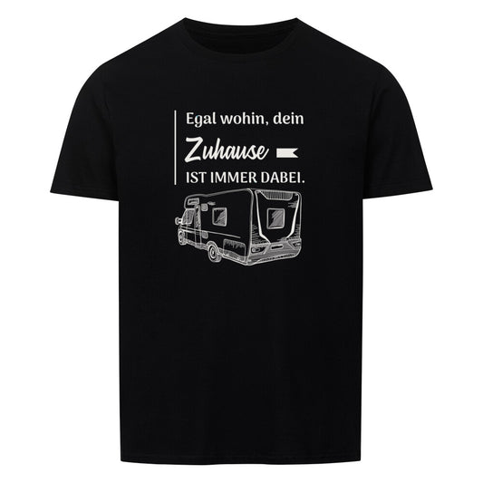 Wohnmobil Tshirt schwarz Camping