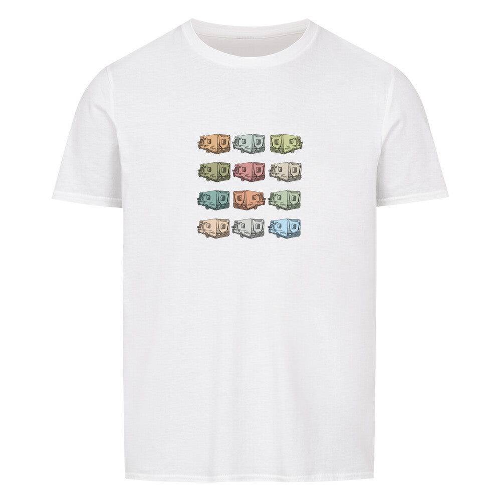 wohnmobiltshirt mit campingmotiven bunt