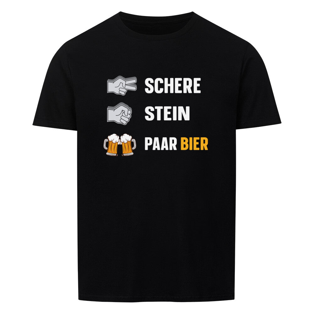 Ein lustiges Motiv zeigt die Worte “Schere, Stein, paar Bier” auf einem rustikalen Hintergrund. Das Bild verbindet das bekannte Spiel “Schere, Stein, Papier” mit dem Genuss eines kühlen Biers und vermittelt die entspannte Atmosphäre des Campings. Ideal für Outdoor-Liebhaber, die Humor und Freizeitaktivitäten im Freien schätzen.