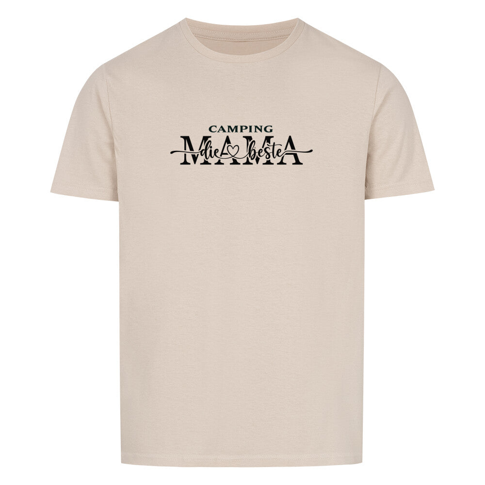 Ein liebevoller Text mit den Worten ‘Camping Mama, die Beste’ auf einem neutralen Hintergrund. Der Text würdigt die Rolle der Mutter beim Camping und drückt Dankbarkeit und Wertschätzung aus. Ideal für alle, die ihre Mutter beim Camping ehren und schätzen möchten.