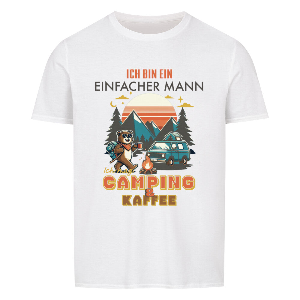"Camp & Coffee Lover" - für den  einfachen Mann, der das Leben im Freien liebt, begleitet von einer Tasse dampfendem Kaffee.