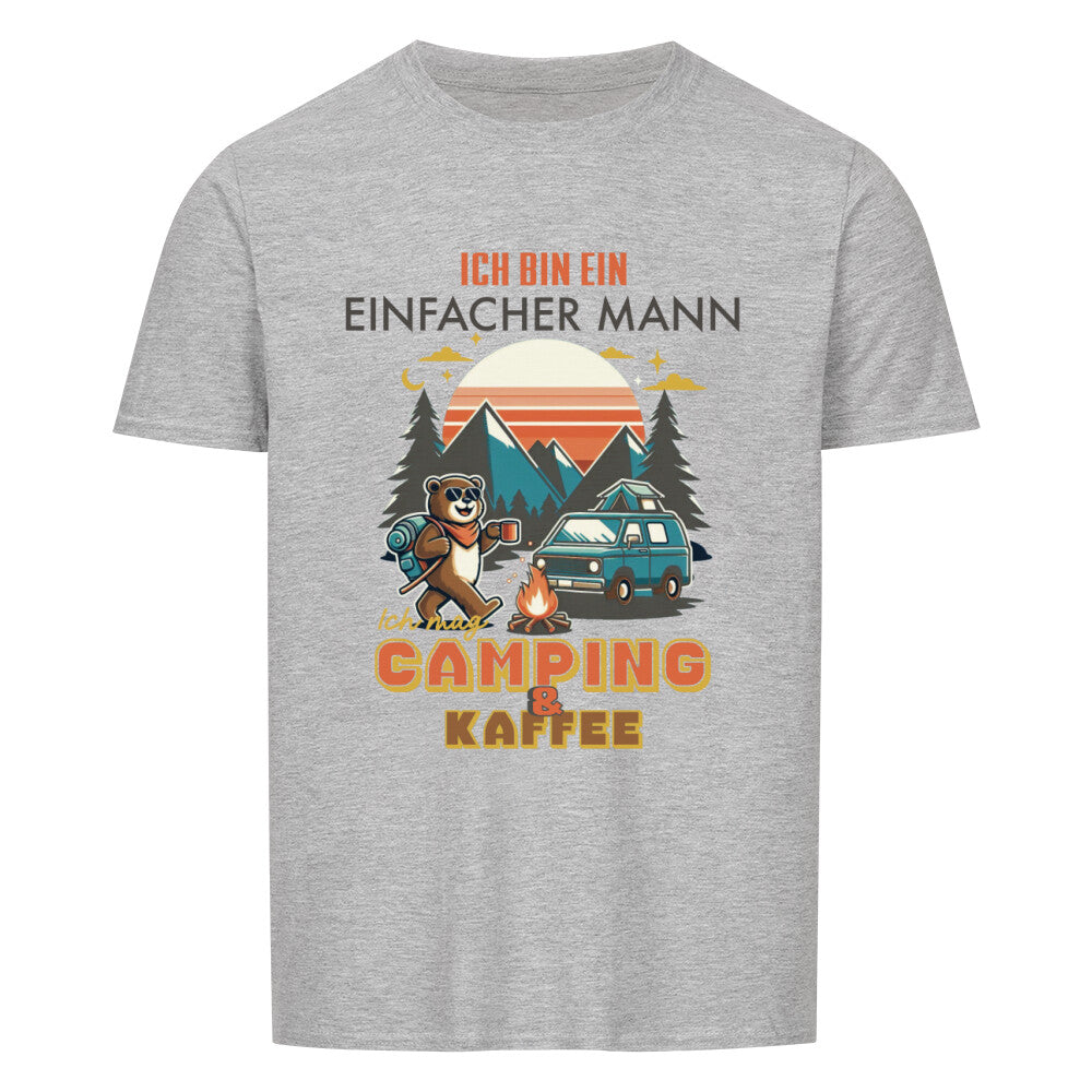 "Camp & Coffee Lover" - für den  einfachen Mann, der das Leben im Freien liebt, begleitet von einer Tasse dampfendem Kaffee.