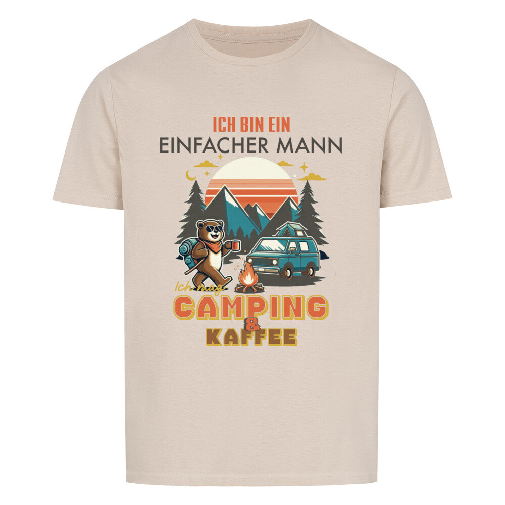 "Camp & Coffee Lover" - für den  einfachen Mann, der das Leben im Freien liebt, begleitet von einer Tasse dampfendem Kaffee.