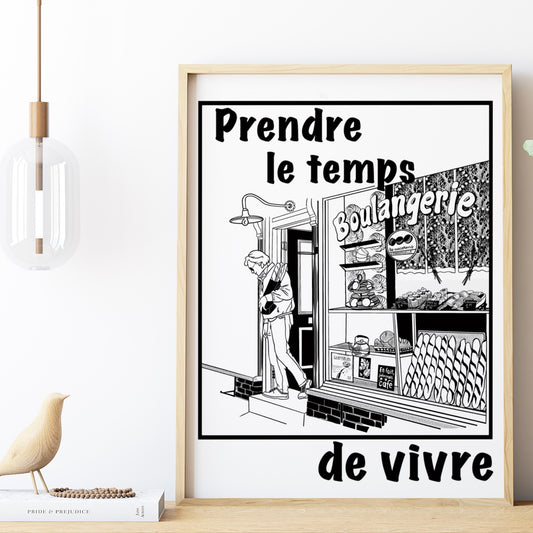 Poster „Prendre le temps de vivre 3:4 s-w