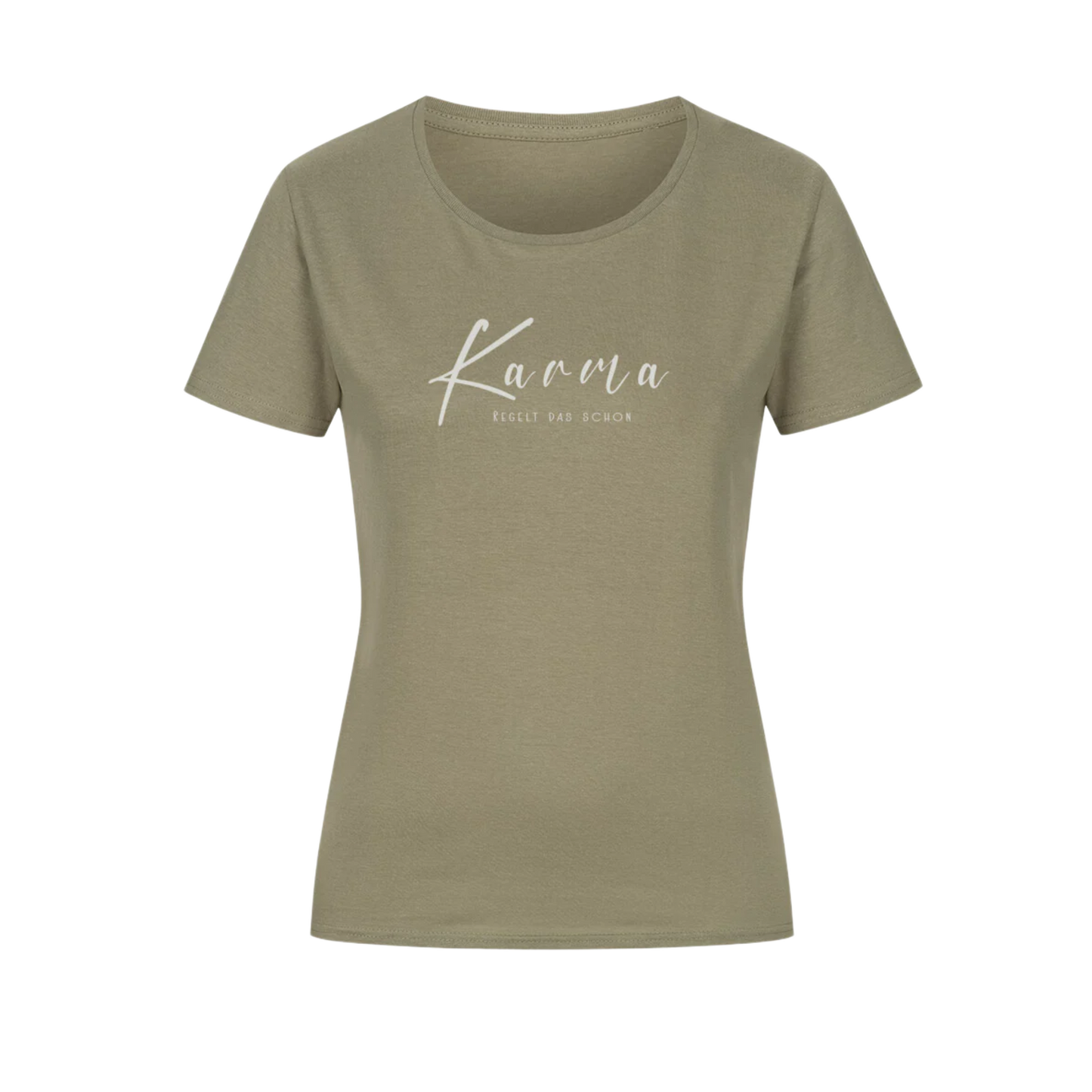 Resteecke Damenshirt Karma olivgrün Gr. S