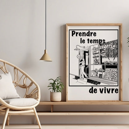 Poster „Prendre le temps de vivre 3:4 s-w