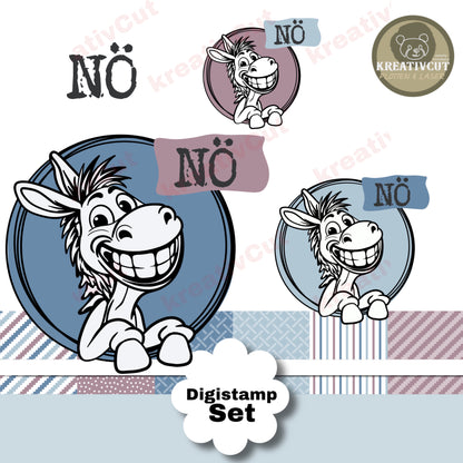 Digistamp Set Esel Elmar