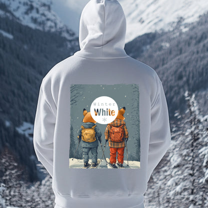 Winter White Premium Hoodie Backprint