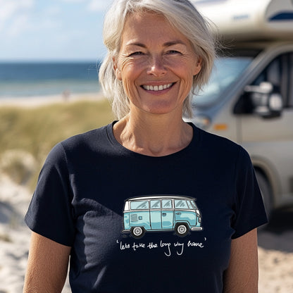 Take the long way home Camping T-Shirt Women