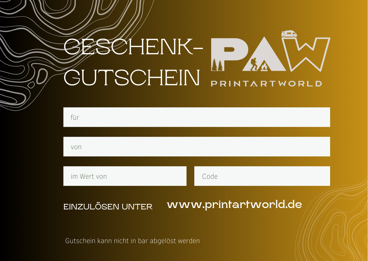 Geschenkgutscheine, weil Socken zu mainstream sind!