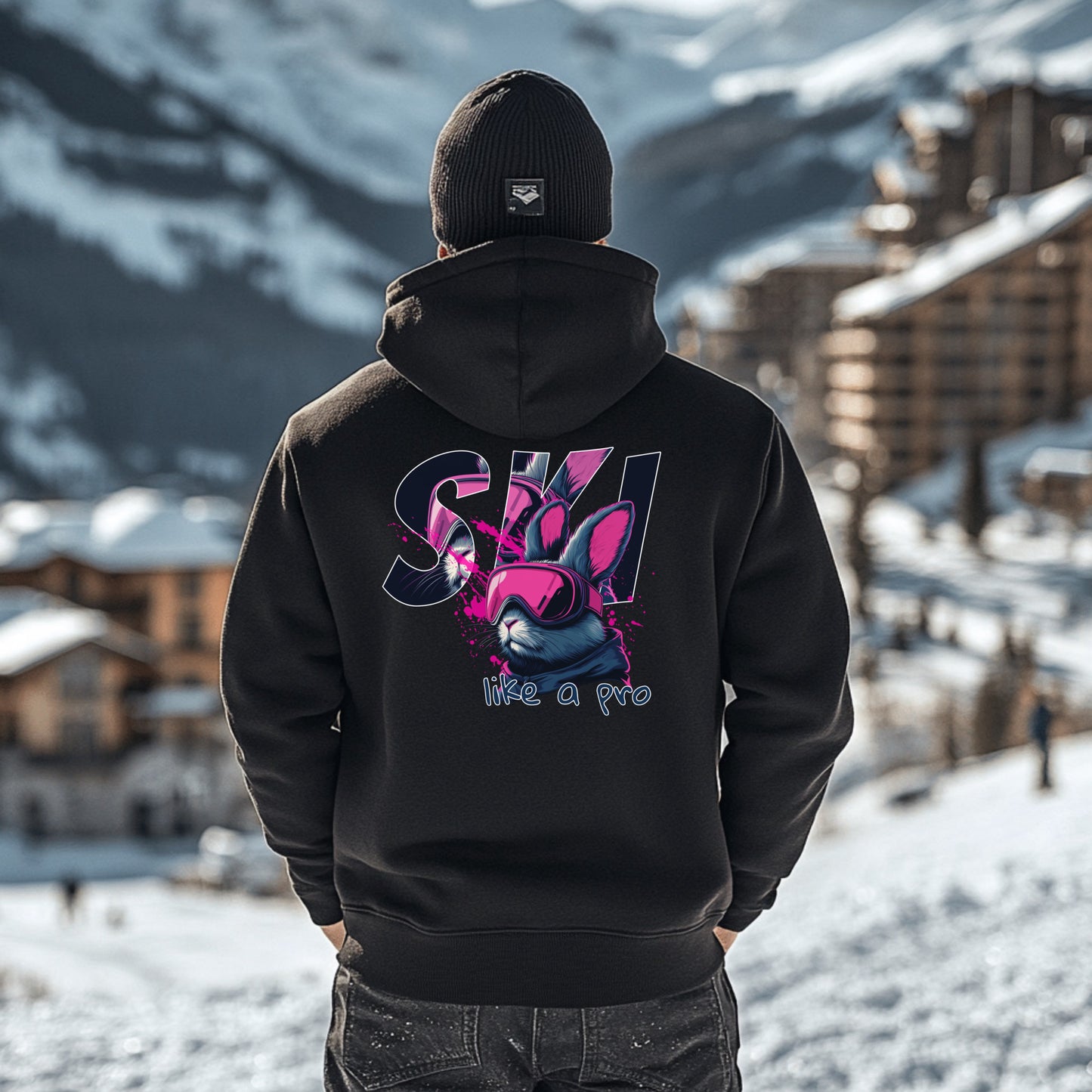 Ski like a pro Premium Hoodie