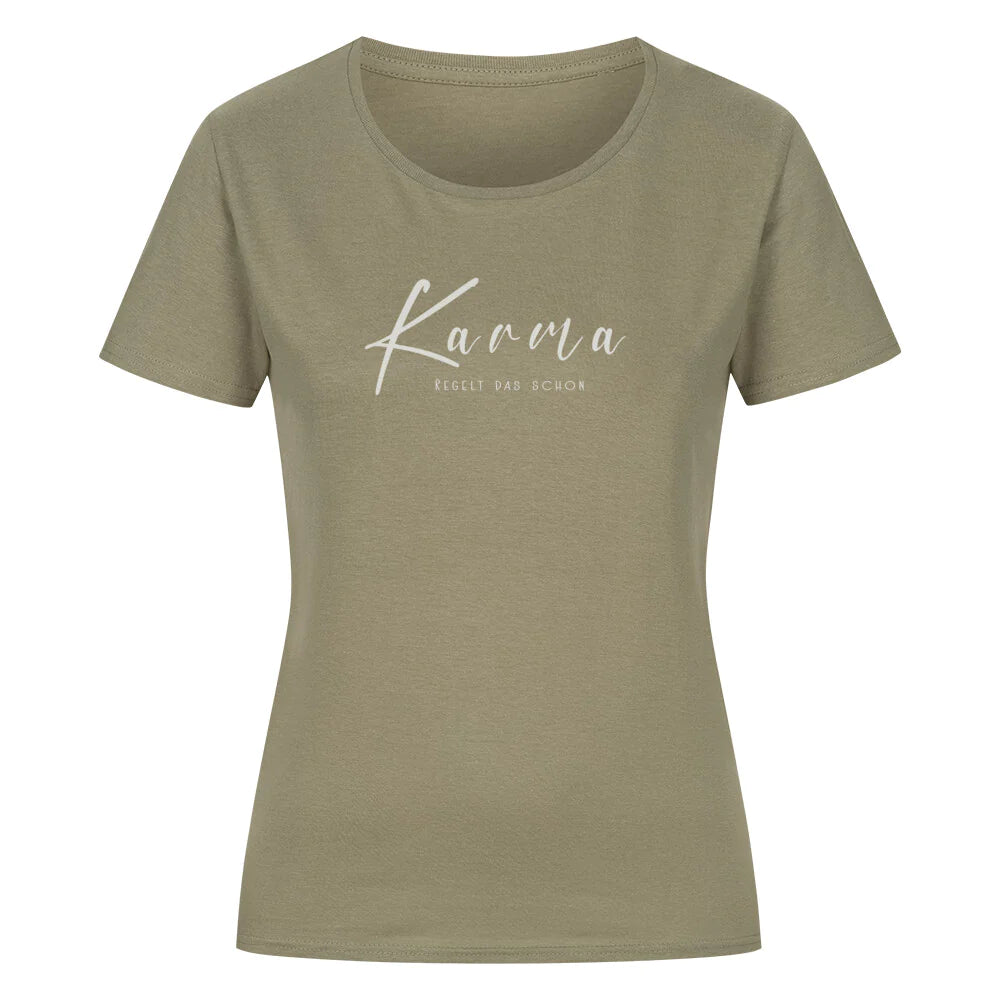 Resteecke Damenshirt Karma olivgrün Gr. S
