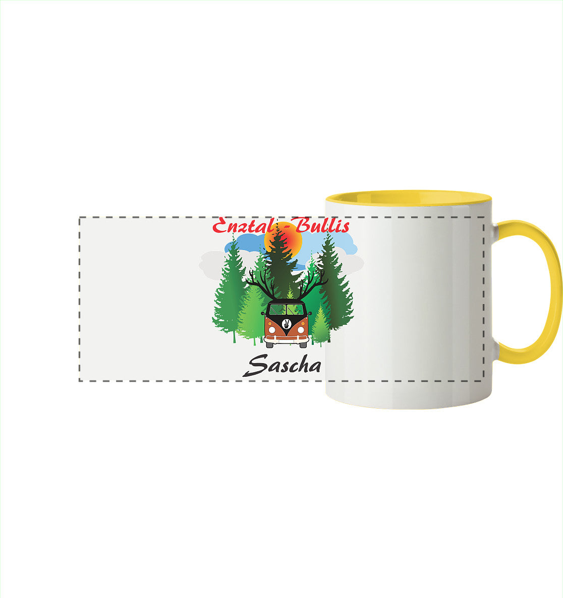 Enztal - Bullis Kollektion - Panorama Tasse zweifarbig