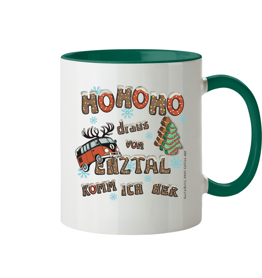 Enztalbullis Xmas Edition 2024  - Tasse zweifarbig