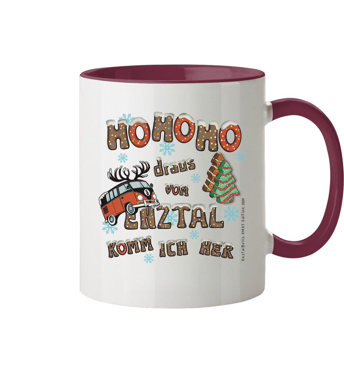 Enztalbullis Xmas Edition 2024  - Tasse zweifarbig
