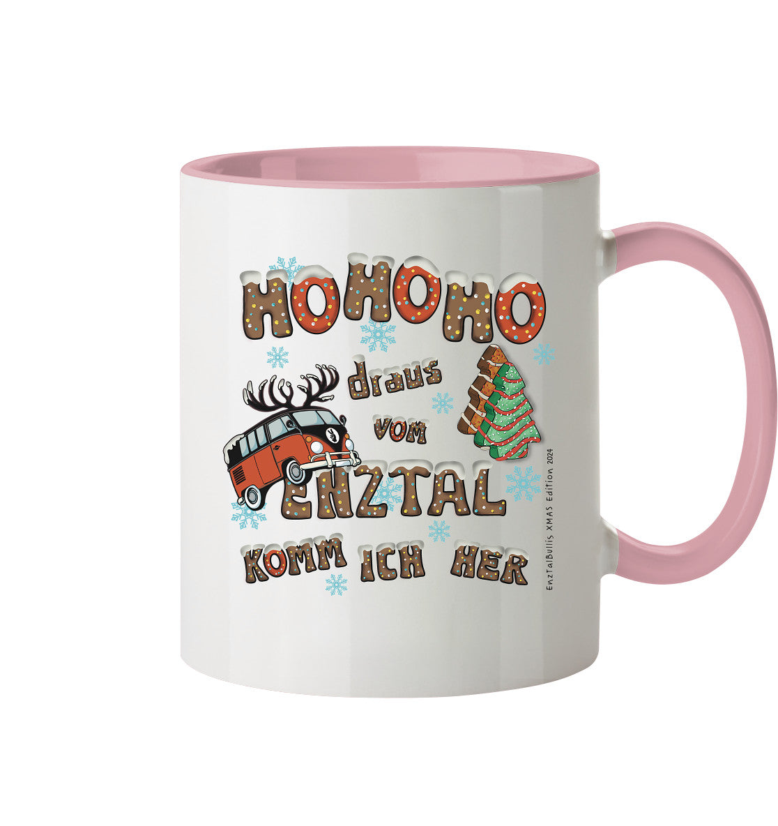 Enztalbullis Xmas Edition 2024  - Tasse zweifarbig