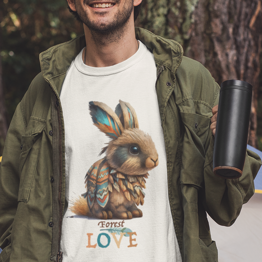 Forest Love Rabbit Basic Shirt Unisex