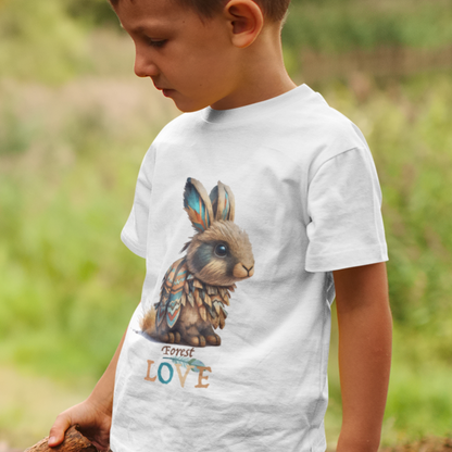 Forest Love Rabbit Premium Organic Shirt Kinder