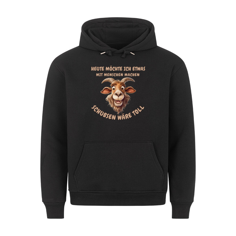 wandern schubsen spruch camping hoodie shirt