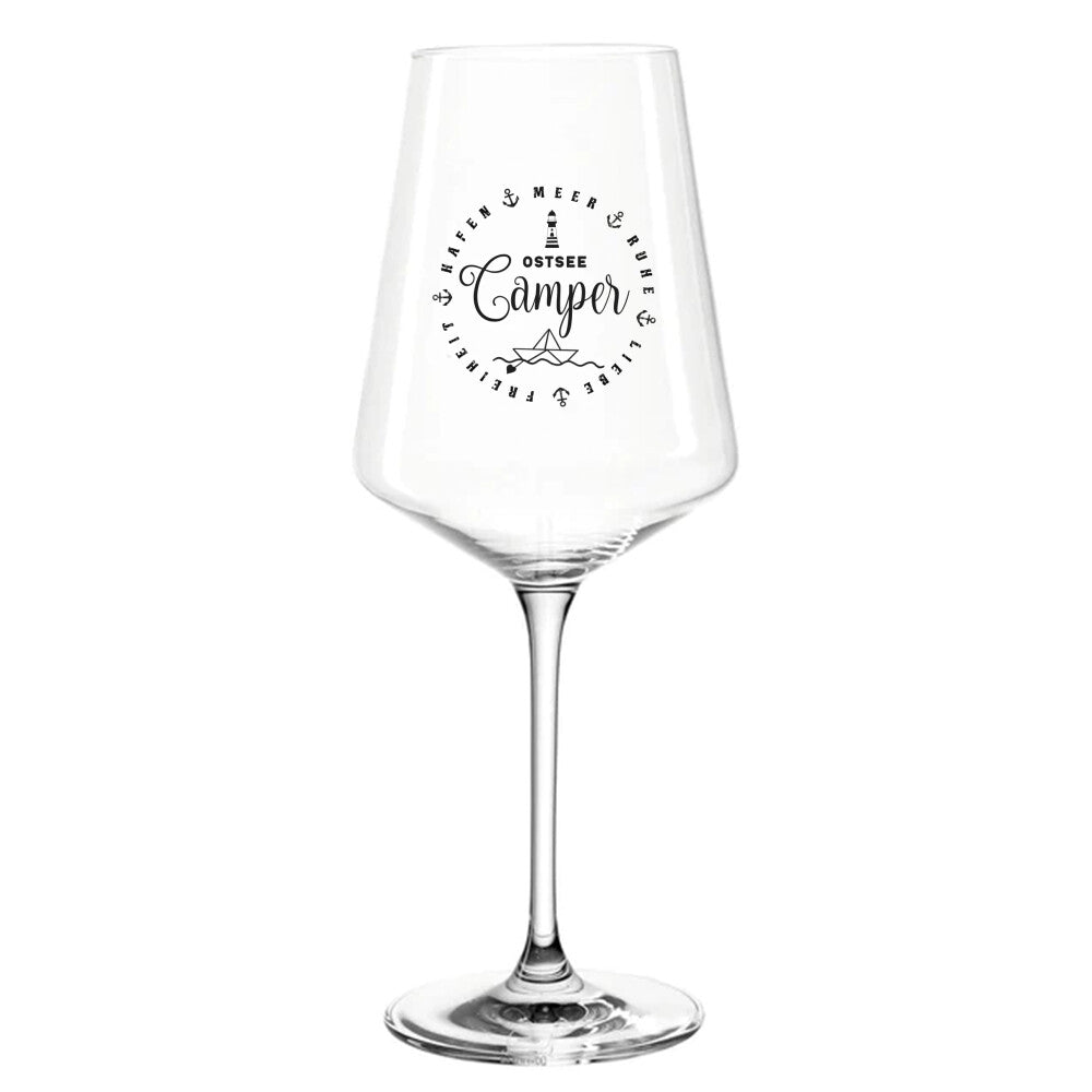 camping weinglas glas camper geschenk ostsee