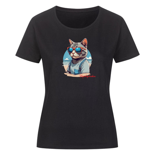 campingshirt mit katzen motiv für camper strand ostsee