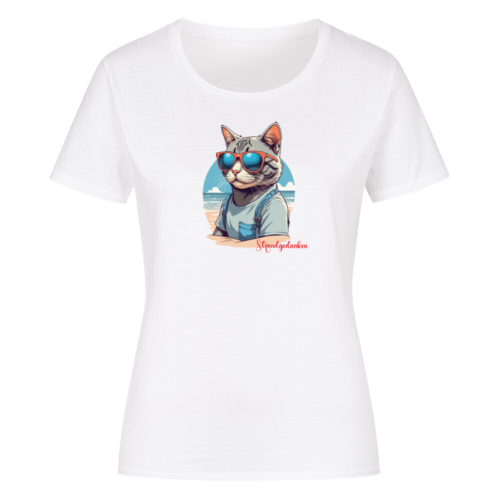 campingshirt tshirt motiv camping katze ostsee strand