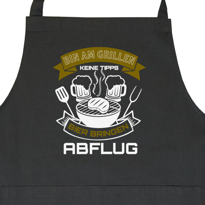 grillen bier camping grillschürze