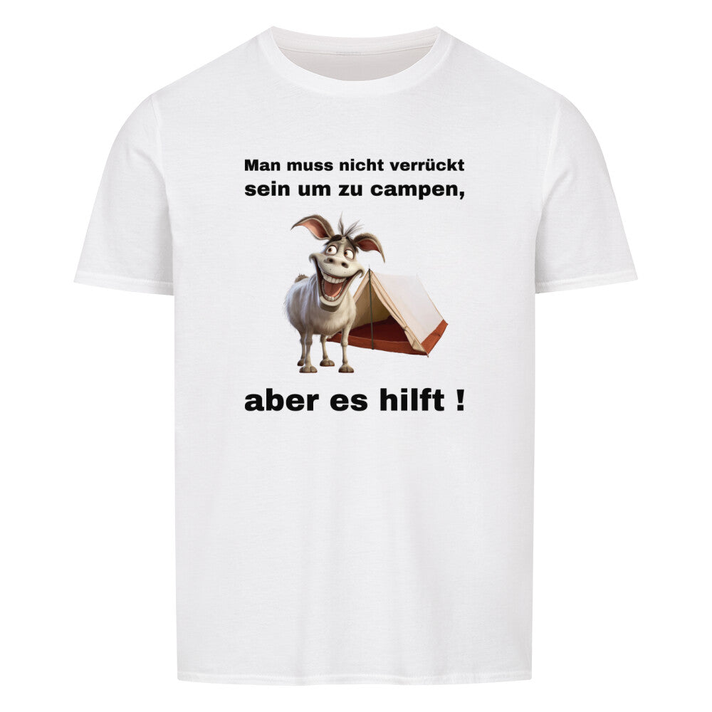 crazy Camper campingshirt Tshirt mit lustigem Campingmotiv mode für camper